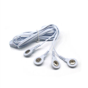 1 Piece Tense Lead/Cable Button Type Use for Tense Massager Accessories Button Electrode Wire Cable - Image 5