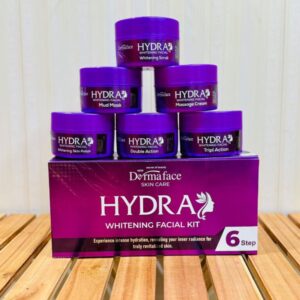 Derma Face Hydra Whitening Facial Kit 6 steps Whitening And Glowing Facial Kit 300ml - Image 6