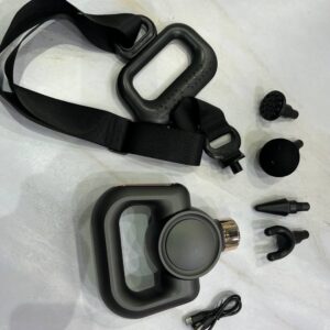 Rechargeable Massager Facial with Belt Model HB-016  04 Massage head attachement for muscle pain relief (random color) - Image 5