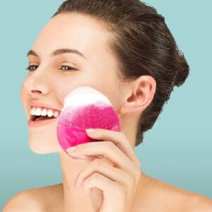 Forever Mini Facial Cleansing Brush For All Skin Types |  Face Massager Electric - All Skin Types Ultra-Hygienic Skincare - Simple Face Wash - Silicone Electric Face Cleanser (Random color) - Image 5