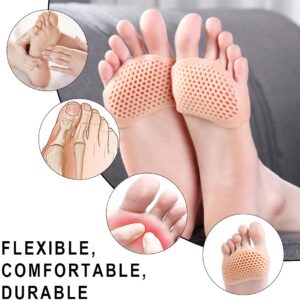 Silicone Gel Half Toe Heel Sleeve | Forefoot Insole Shoes Pain Relief Pads for Men and Women - Image 1