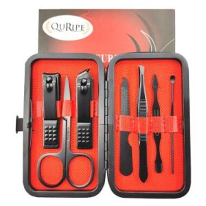 7 PCs QURIPE  Manicure set, Nail Clippers Kit, Stainless Steel Manicure Kit, Nail Clipping Tools Portable Travel Grooming Kit - Image 5