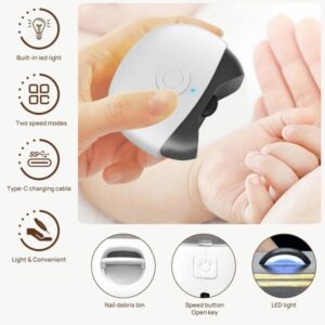 Automatic Electric Nail Clipper Trimmer For Elderly And Children Anti-Splash Home Use Nail Scissors (Random color) - Image 6
