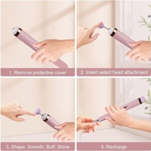 5 IN 1 Professional Manicure Nail | Salon Nail Finishing Touch | Nail Grinding, Burnishing Machine | Full Manicure and Pedicure Tool - Image 4