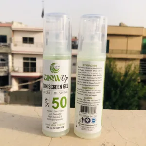 GLOWUP SUN SCREEN GEL SECRET OF SHINE 50 spf (50ml) - Image 3