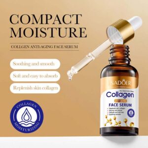 SADOER Collagen Serum skincare Facial Essence Liquid Firming Moisturizing Soothing Nourishing Face Serum Skin Care - 30 ml - Image 9