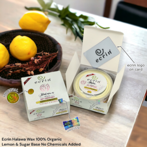 ECRINCOSMETICS  Ecrin Organic Halawa Wax - 100% Lemon & Sugar Base - Image 9