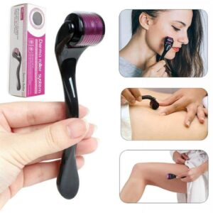 Derma Roller (0.5 size only) Titanium Micro Needles for Beard Growth and Hair Loss 0.5mm Smoothen Skin & Reduce Fine Lines Face roller best - Image 5
