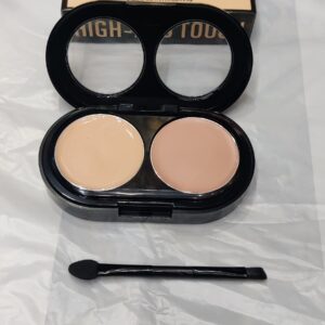 Creamy 2 in 1 Concealer Kit Warm Beige Creamy Concealer + Pale Yellow Sheer Finish Pressed Powder - Image 4