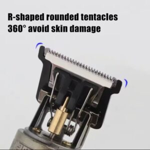 Alloy body (plastic ) - Vintage T9 Trimmer and Hair Clipper Cutting Machine For Men - Image 3