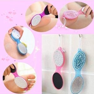 4 In 1 Foot Scrubber | Multi Use Pedicure Paddle Brush – 4 Step Pedicure Cleanse, Scrub, File And Buff (random Color) - Image 2