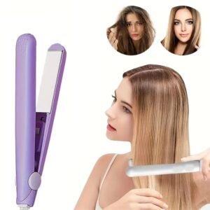 Mini Portable Hair Straightner / air smooth, silky, frizz-free and healthy.  (With Packing Box) (random color) - Image 3