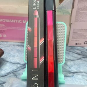 5 In 1 Huda Beauty Lipstick Nude Shades Matte lipsticks Waterproof | Long Lasting - Image 3