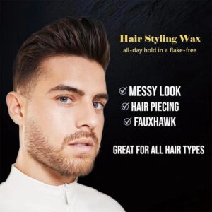 IKT Hair Styling Gel Wax | Styling Hair Frizz Fixed Fluffy  Men Styling Wax Edge Control 130g - Image 6