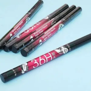 (Pack of 06) YANQINA 36H Precision Liquid Waterproof Eyeliner Pencil | Eye Liner (Black) - Image 4