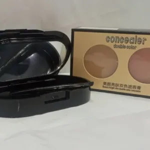Creamy 2 in 1 Concealer Kit Warm Beige Creamy Concealer + Pale Yellow Sheer Finish Pressed Powder - Image 3