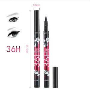 (Pack of 06) YANQINA 36H Precision Liquid Waterproof Eyeliner Pencil | Eye Liner (Black) - Image 7