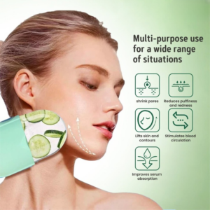 Silicone Cleansing Ice Lattice | Ice Roller Facial Massage | Ice Cube Roller with Scrub - Random color - Image 6