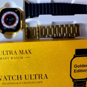 C9 Ultra Max Smart Watch  golden edition amazing dial & with 2 strip Good quality - Image 3