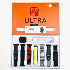 Waterproof 7-in-1 Ultra Smart Watch 2.01 with 2.1-inch Full HD Screen with Series 8 Wireless Charging and 7 Straps(Random colors) - Image 21