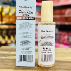 Kiss Beauty Pure Rice Serum Makeup Fix Spray – Set, Hydrate & Glow! 120ml - Image 4