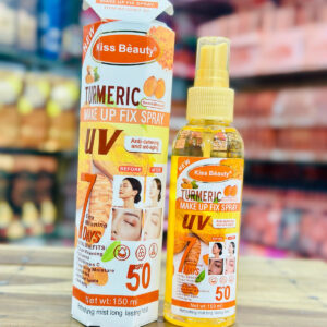 1 Pc Kiss Beauty Makeup Fix Spray – Turmeric Oil Infused – Set Your Look & Nourish Your Skin Glow All Day. 150ml - Image 3