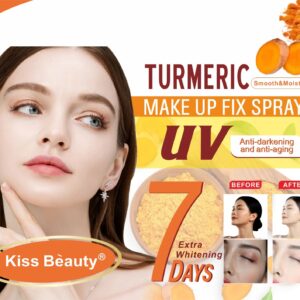 1 Pc Kiss Beauty Makeup Fix Spray – Turmeric Oil Infused – Set Your Look & Nourish Your Skin Glow All Day. 150ml - Image 7