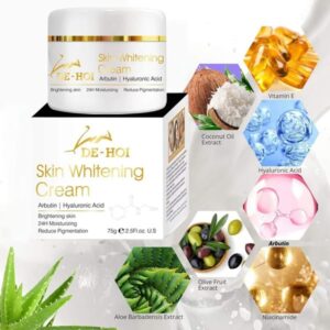 DE HOI Skin Whitening Cream – Brightening & Moisturizing Face and Body Cream for Dark Skin - 75 gram