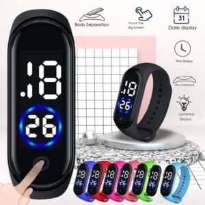 Digital Wrist Band Fashion Rubber LED Cell Operated Sports Unisex Watch Waterproof Men's Watch Women (without box) - Image 1