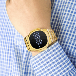 LED Touch Screen Digital Watch | Best Quality Digital Touch Watch | Stainless Steel Cell Operated Watch - Image 12