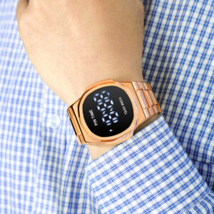 LED Touch Screen Digital Watch | Best Quality Digital Touch Watch | Stainless Steel Cell Operated Watch - Image 2
