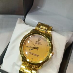 Rolex Men's Formal Quartz Wrist Watch with Stainless Steel Strap – 40mm Round Case ( Without Box ) - Image 4