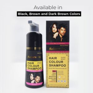 Subaru 3 in 1 Black Hair Color Shampoo | Hair Color Shampoo For Men & Women | Best Quality Shampoo - 200 ml - Image 6