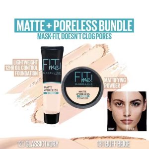 2-in-1 Makeup Deal â€“ Liquid Foundation & Face Powder Combo for Smooth, Flawless Finish â€“ Budget-Friendly Beauty Set - Ivory Shade - Image 10