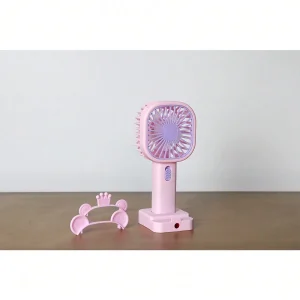 Fan with Sharpener | Mini Handheld Fan, Portable USB Fan for Home, Office, Bedroom, Rechargeable Fan with Pencil Sharpener - Random Design & Color - Image 10