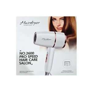 Professional Hair Dryer High Power Styling Tools Blow Dryer Hot & Cool EU Plug (No 2600) Pro Speed Hair Care (Random Color) - Image 1