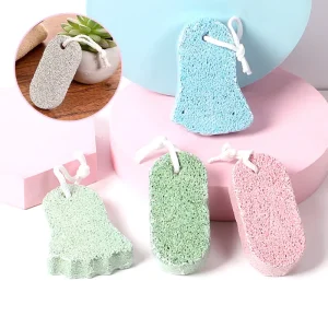 Foot Care Pumice Stone For Feet For Feet Hands And Body Dead Skin Remover Tool | Pumice Foot Grinding Stone Two Piece Set to Remove Dead Skin Calluses Clean Stone Nail Brush to Remove Dirt - 02 PCs - Random Color - Image 11