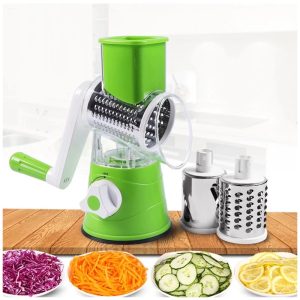 TableTop Drum Grater | Manual Vegetable Cutter Slicer & Grater | Multi-Functional Kitchen Gadget ( Random Color ) - Image 1