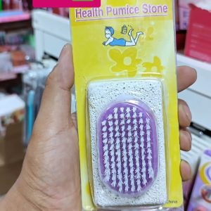 Foot Care Pumice Stone For Feet For Feet Hands And Body Dead Skin Remover Tool | Pumice Foot Grinding Stone Two Piece Set to Remove Dead Skin Calluses Clean Stone Nail Brush to Remove Dirt - 02 PCs - Random Color - Image 7