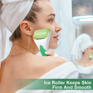 MARZAHAR Ice Roller for Face & Eye Puffiness Relief, Cold Gel Ice Face Roller Massager - Ice Roller Cool Roller For Face Eye Body Facial Shaping Anti Wrinkle Ice Roller Massager Smooth Skin ( Random Color ) - Image 5