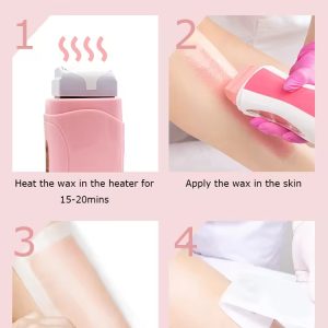 Refill Wax for Women, Roll On Wax Refill for Hair Areas of the Body, Roller Waxing Hair Removal Depilatory Refill Wax with different flavour (1 Pc) (Random Flavors) - Image 9