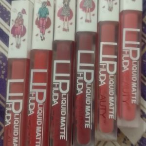 6-Piece Matte Lip Gloss Set â€“ Multicolor Shades, Long-Lasting Liquid Formula, Velvet Finish - Random Shades (without box) - Image 4