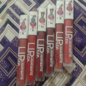 6-Piece Matte Lip Gloss Set â€“ Multicolor Shades, Long-Lasting Liquid Formula, Velvet Finish - Random Shades (without box) - Image 6