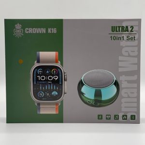 Ultra 2 - Crown K16 - Watch Bundle â€“ Includes Free P47 Wireless Headphone + 7 Interchangeable Straps - Image 9