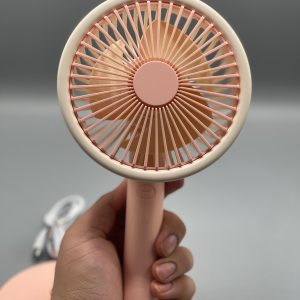 Mini Portable Electric Fan for Students, Dorm Room â€“ USB Rechargeable, Quiet Desktop Fan â€“ Compact Volcanic Ash Design - ( Random Color ) - Image 5