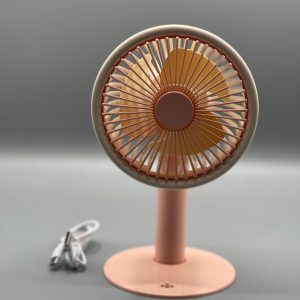 Mini Portable Electric Fan for Students, Dorm Room â€“ USB Rechargeable, Quiet Desktop Fan â€“ Compact Volcanic Ash Design - ( Random Color ) - Image 7