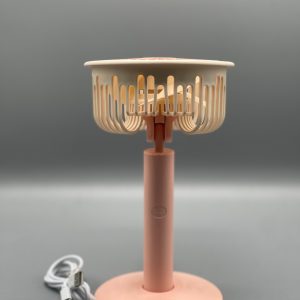 Mini Portable Electric Fan for Students, Dorm Room â€“ USB Rechargeable, Quiet Desktop Fan â€“ Compact Volcanic Ash Design - ( Random Color ) - Image 8