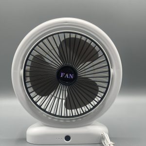 Desktop Fan Rechargeable, Mini Table Fan, Powerful Electric Fan withÂ  Adjustable Wind Speeds, Portable USB Fan for Home Office and Outdoors | Three-Speed Mini Desktop Fan with Colorful LED Lights â€“ USB & Battery Powered - Random ColorÂ  - Image 3