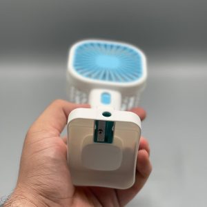 Fan with Sharpener | Mini Handheld Fan, Portable USB Fan for Home, Office, Bedroom, Rechargeable Fan with Pencil Sharpener - Random Design & Color - Image 6