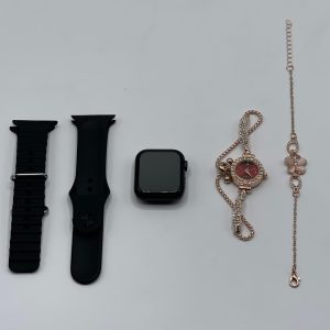 GM68 Ultra Mini Smartwatch + Quartz Bracelet Watch Combo | Wireless Charging | Stylish Dual Watch SetÂ  - Image 6